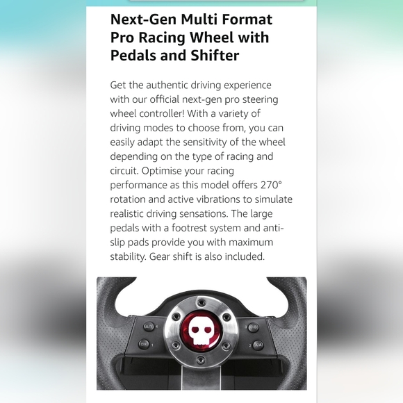 Numskull Pro Racing Wheel & Pedals - Picture 9 of 11